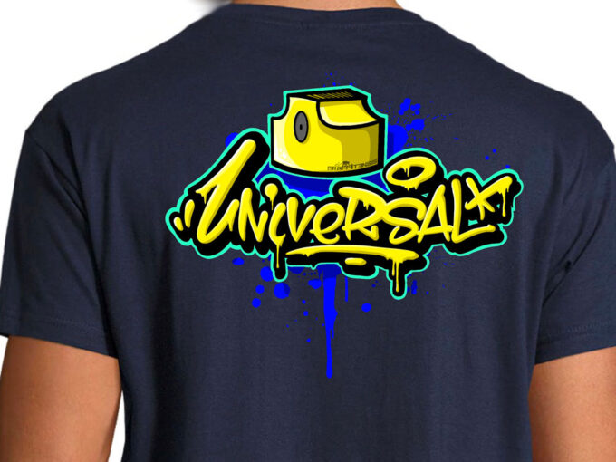 camiseta universal azul marino